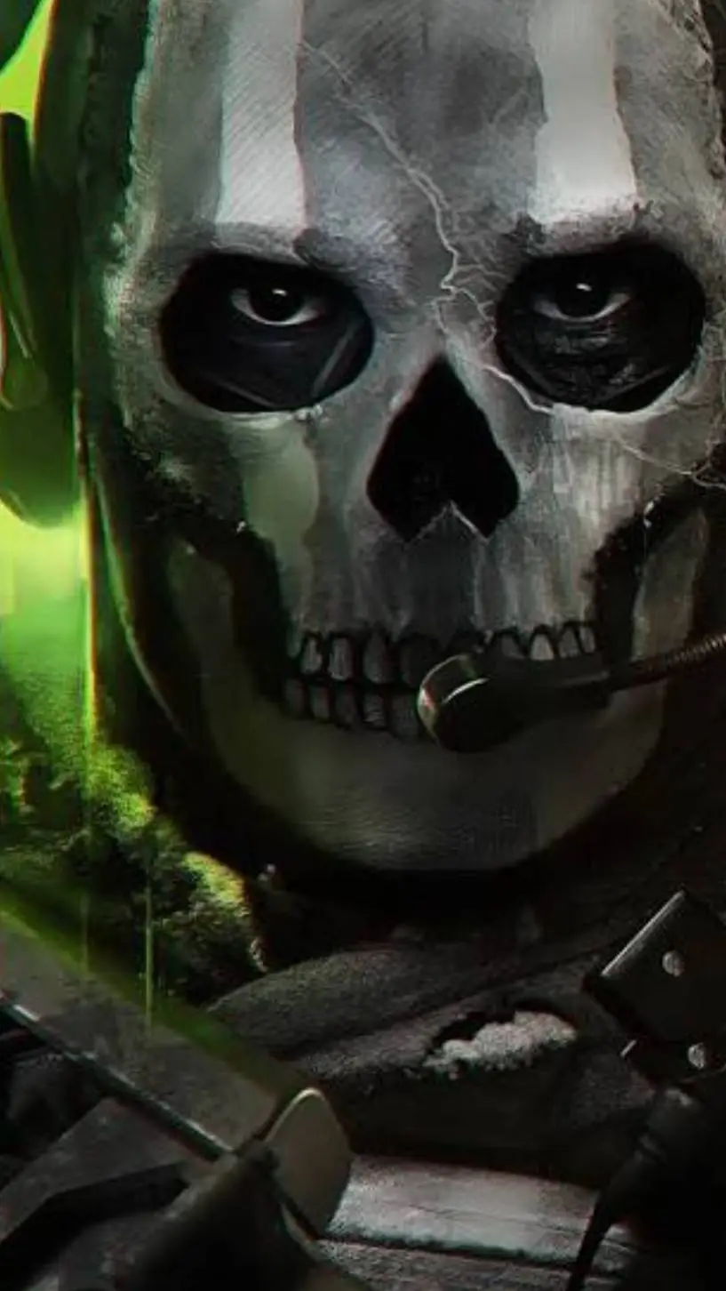 ai character: Ghost COD ✌ background