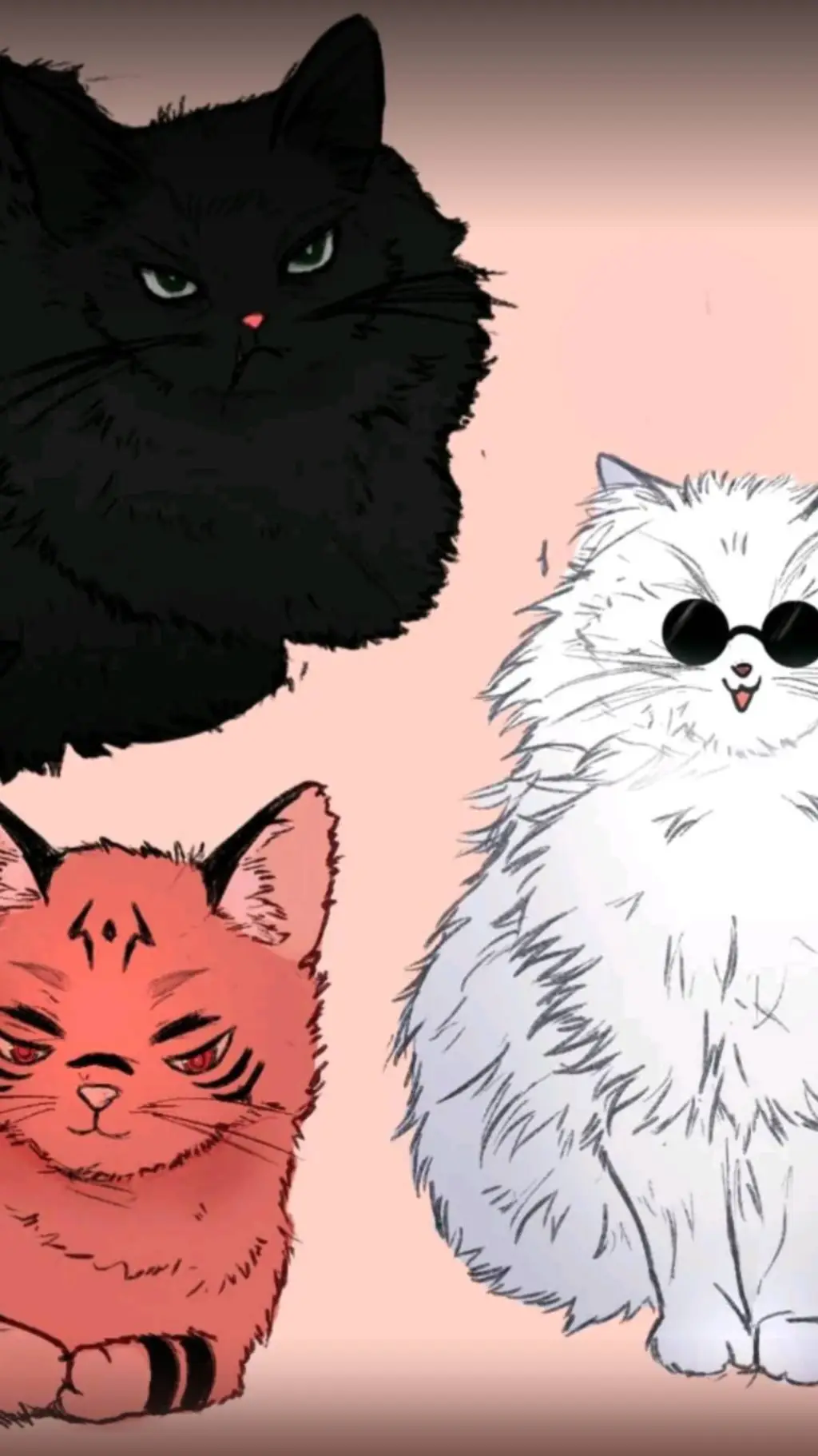 ai character: Jjk kittens background