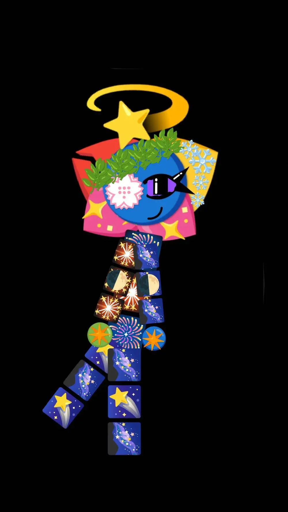 ai character: Galaxy Emoji Cat background