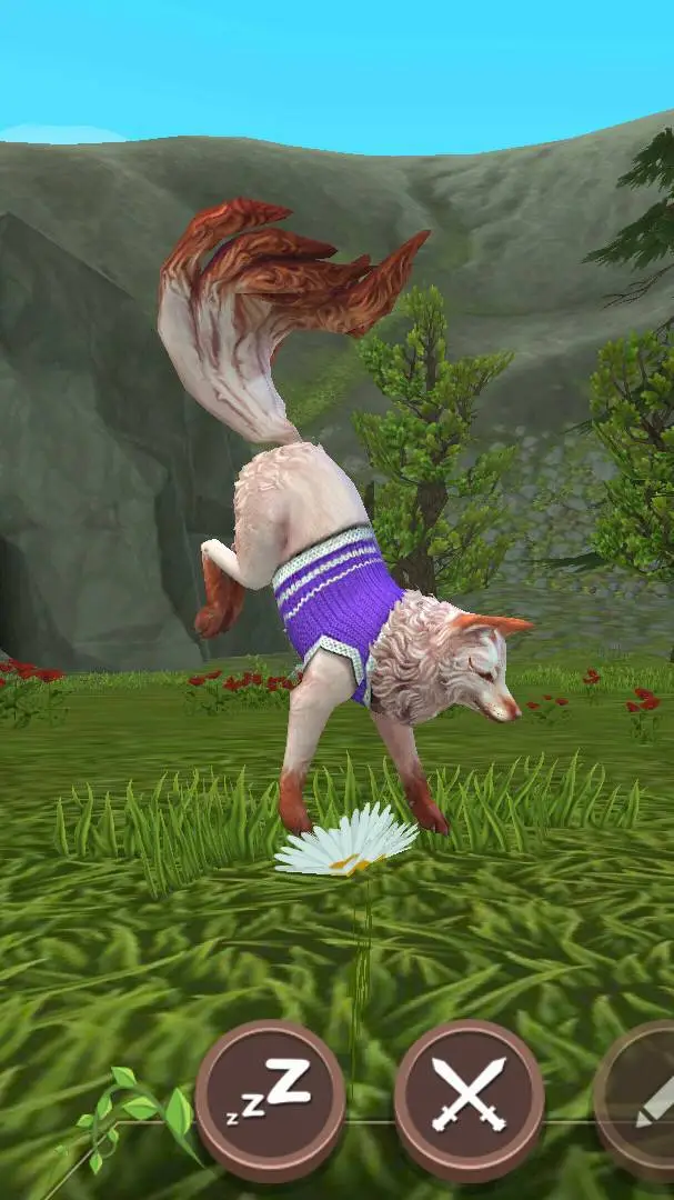 ai character: PrachyyMY_cuteFOXX background