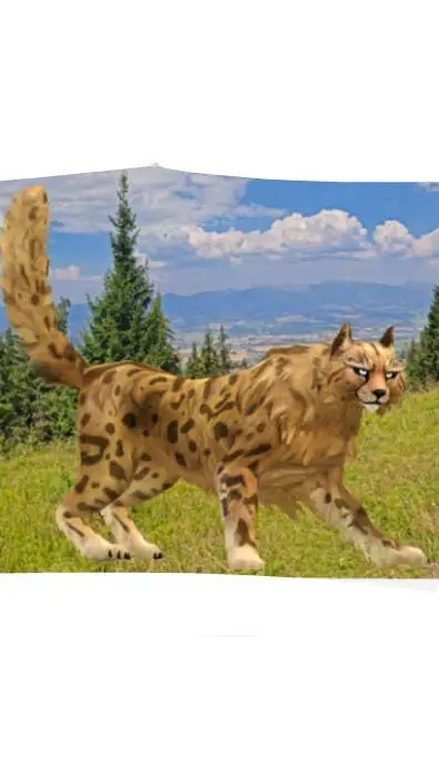 ai character: Fluffy Cheetah background