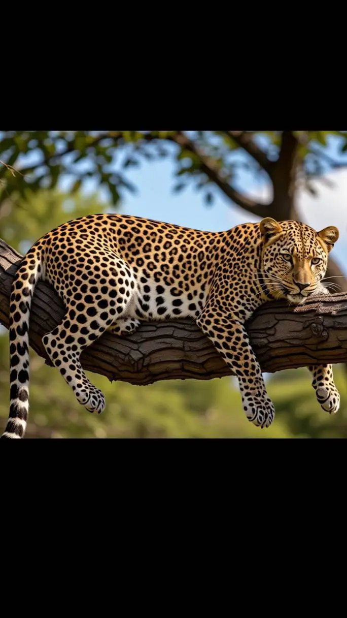 ai character: Leopard  background