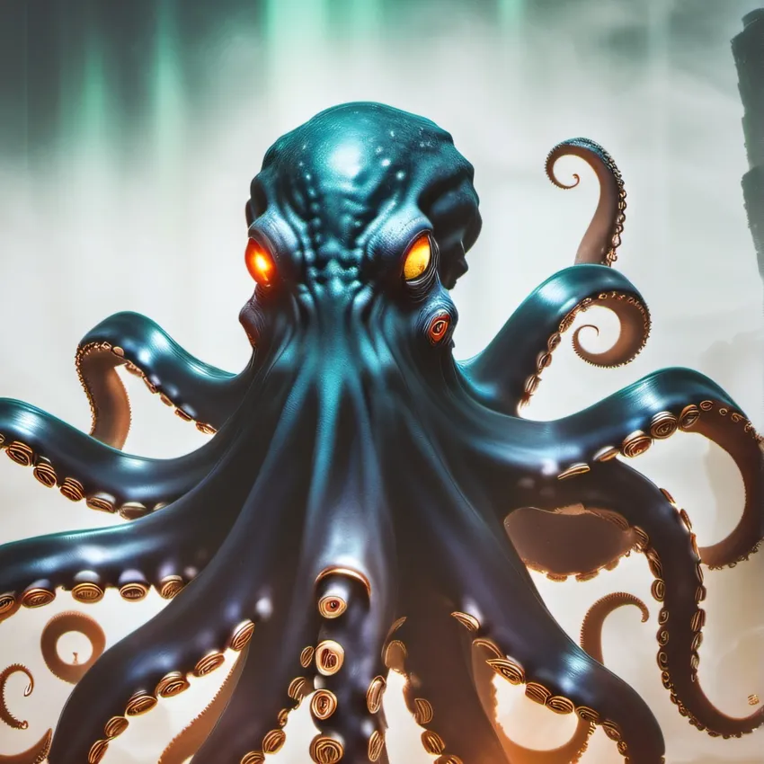 chat with ai character: Black octopus