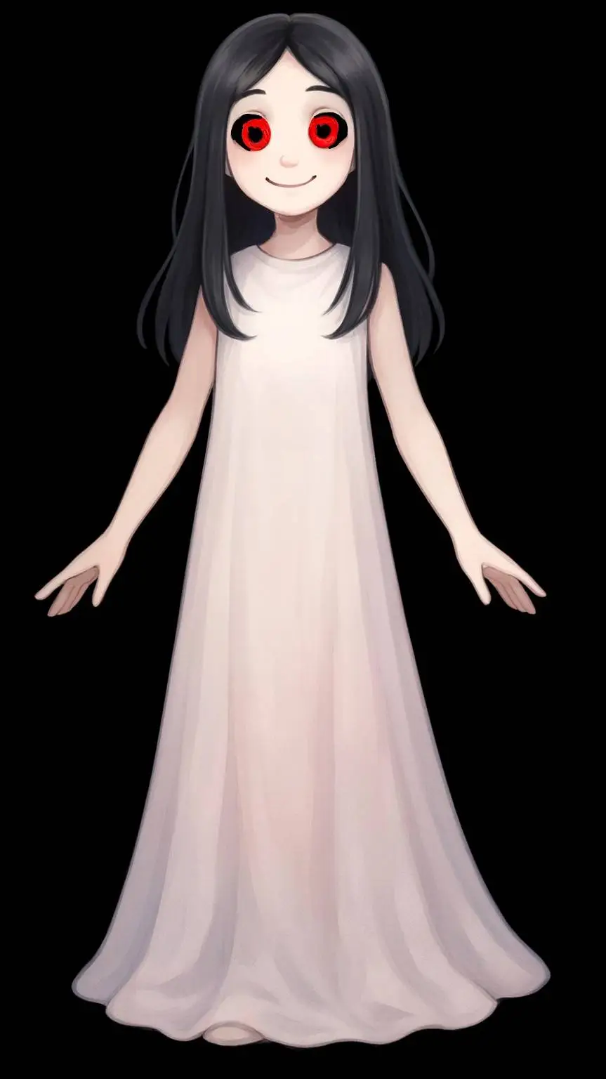 ai character: Slendrina_Friendly background