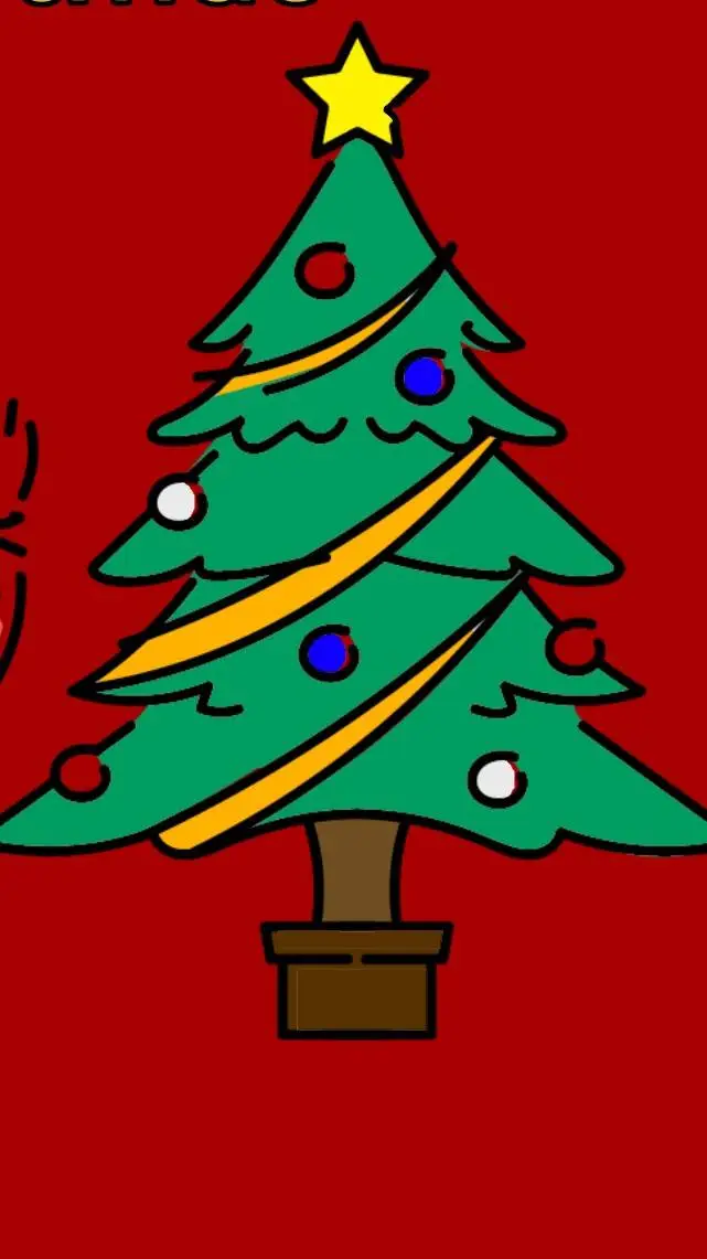 ai character: Merry Xmas background