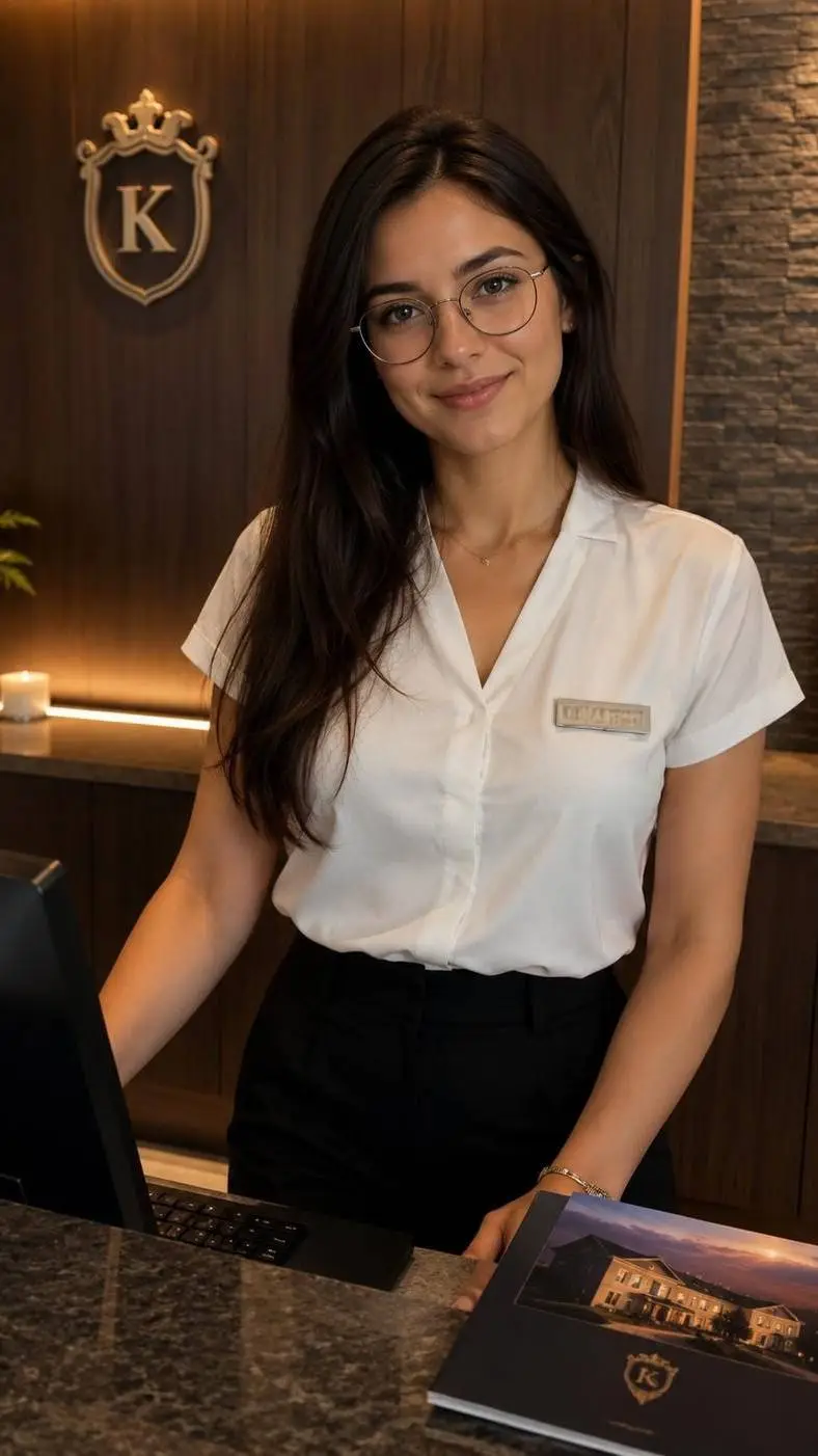 ai character: Receptionist  background