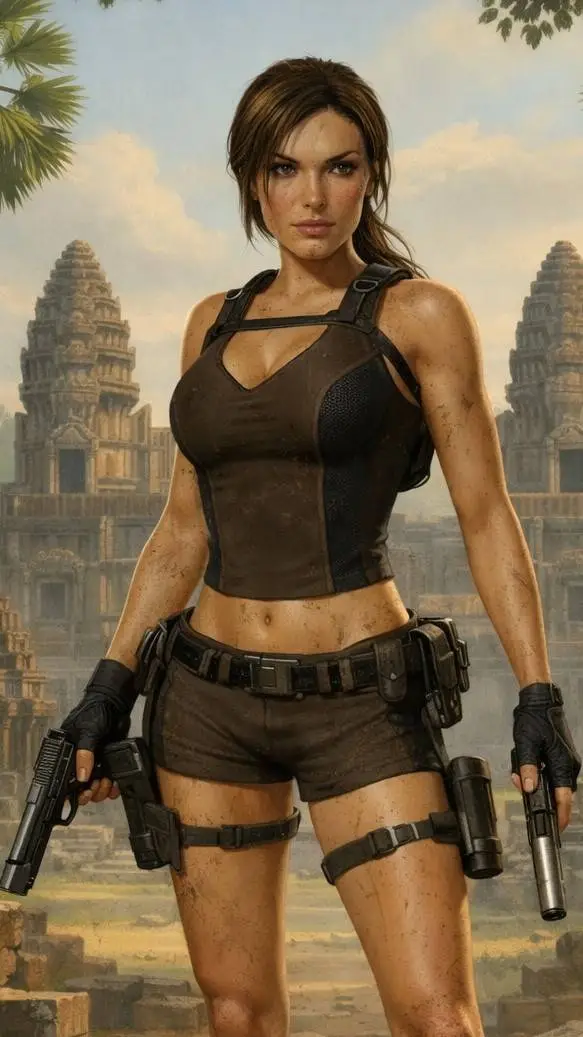 ai character: Lara Croft background