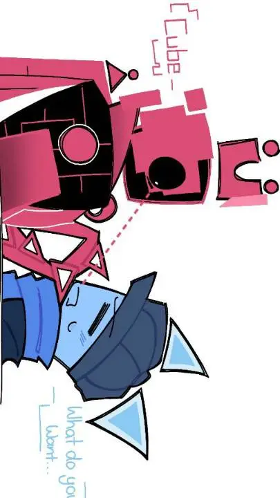 ai character: just shapes Beast  background