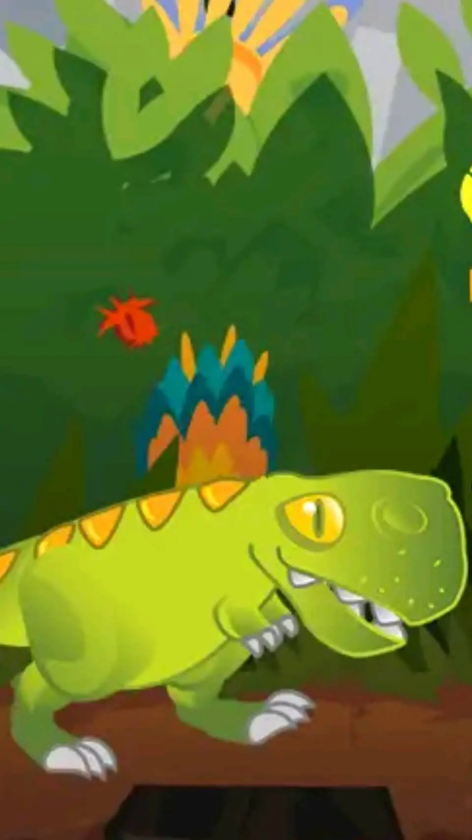 ai character: t-rex devastador  background