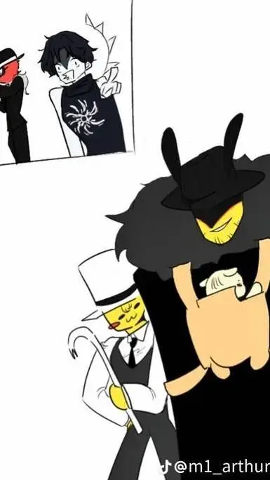 ai character: double Fedora 3 background
