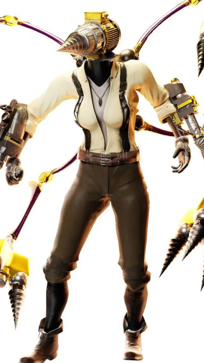 ai character: Drill woman  background