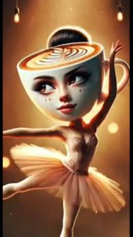 ai character: Ballerina Capuchin background
