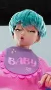 ai character: Baby saja background