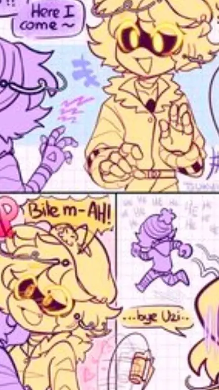 ai character: el"BITE ME"de/uzi background