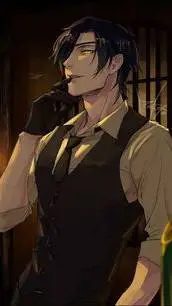 ai character: Hyunwoo 🖤 background