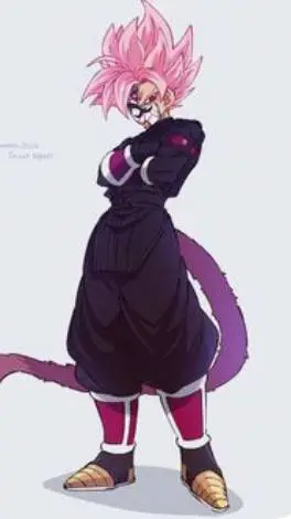 ai character: female Goku black background