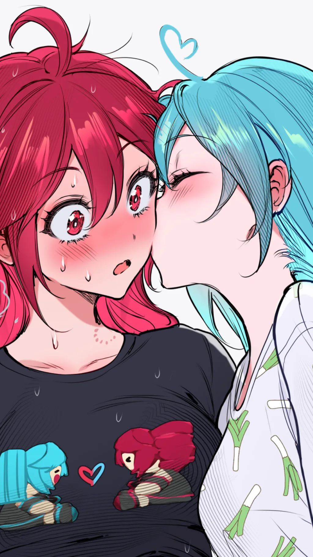 ai character: Miku x teto🎀 background