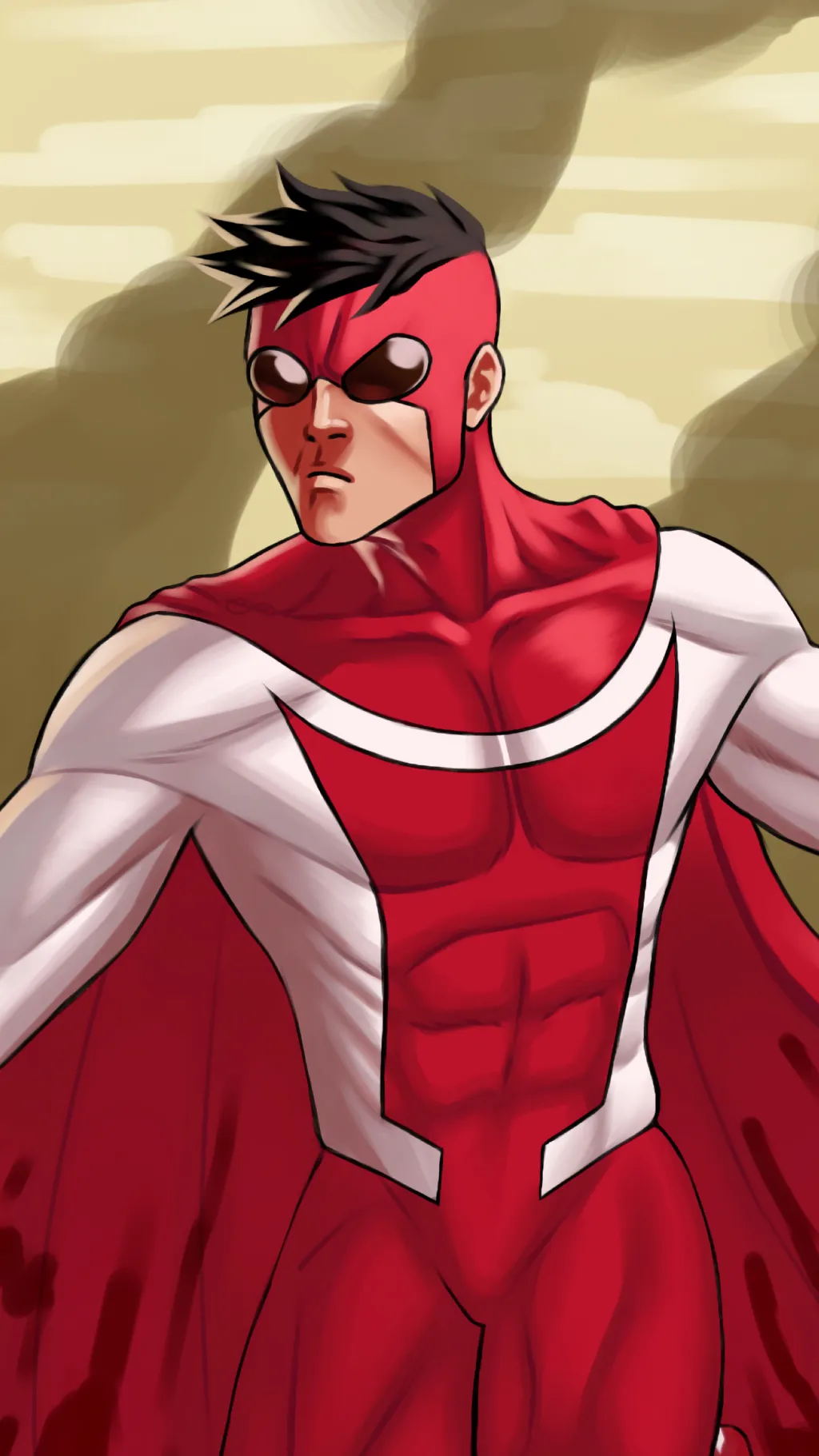 ai character: Oni mark background