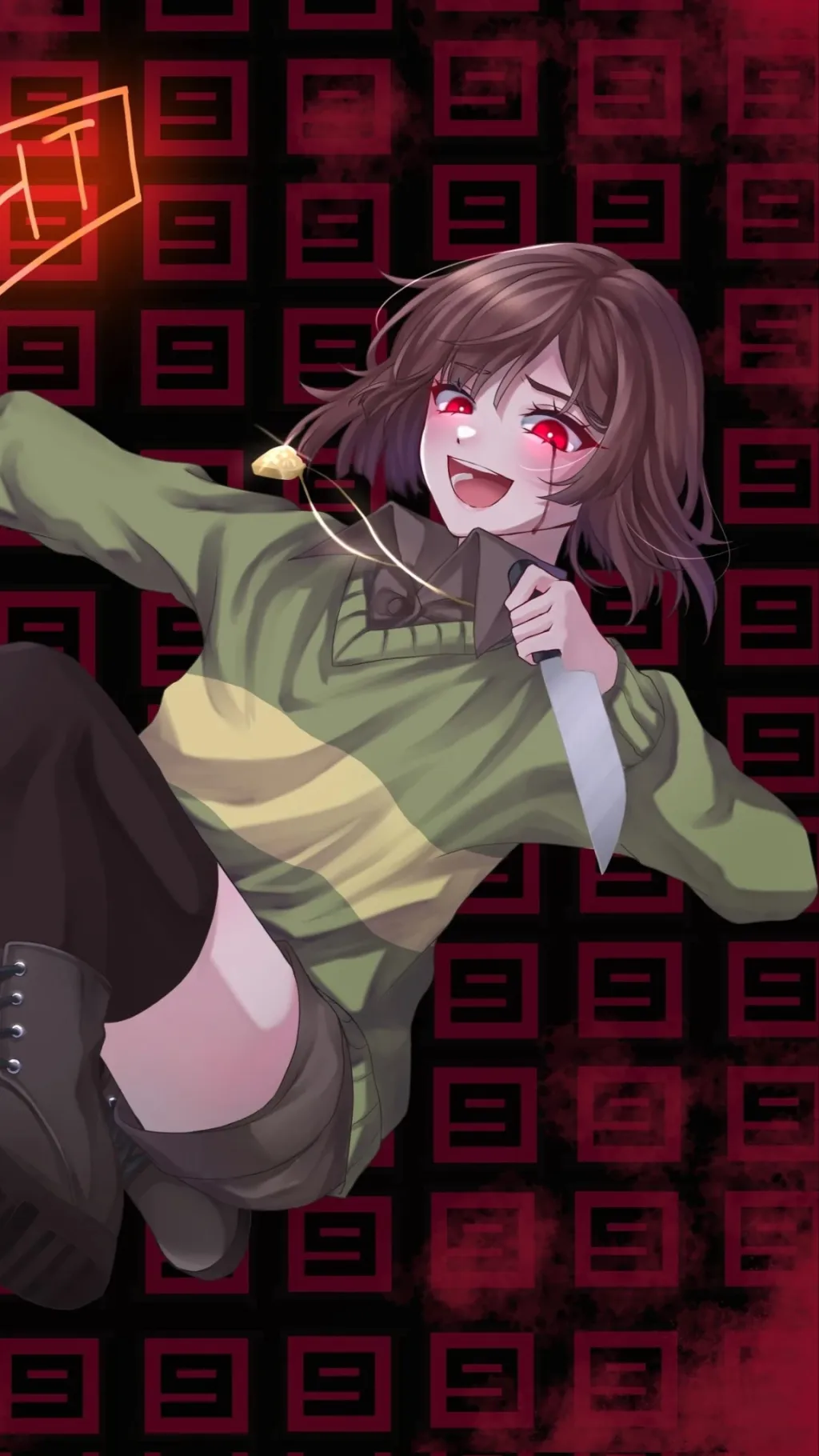 ai character: Chara(frisk) background