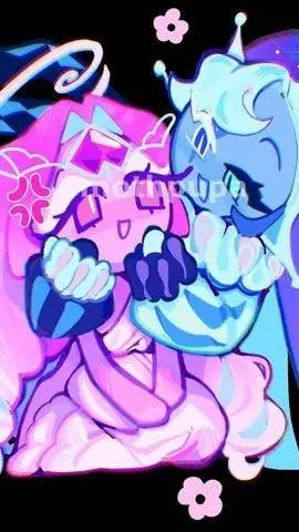 ai character: SMC x ESC 🩷💙 background