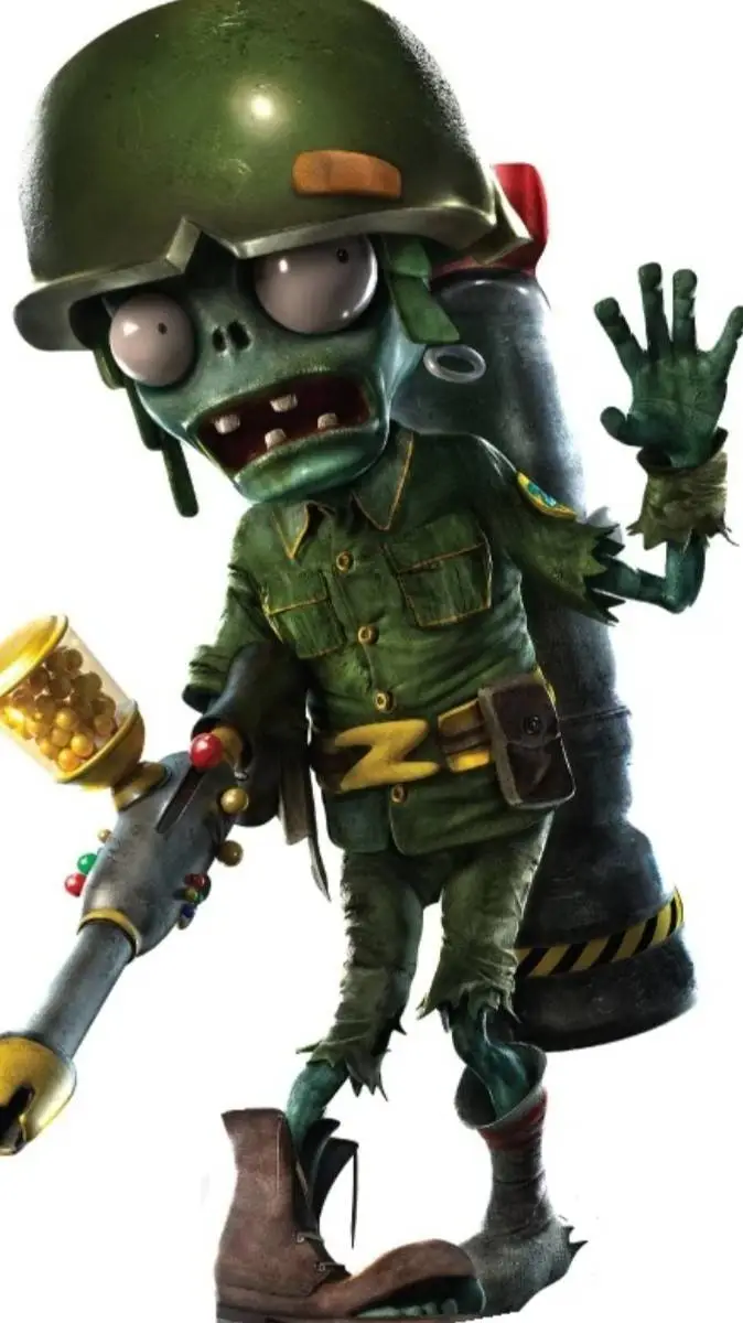 ai character: zombie soldado background