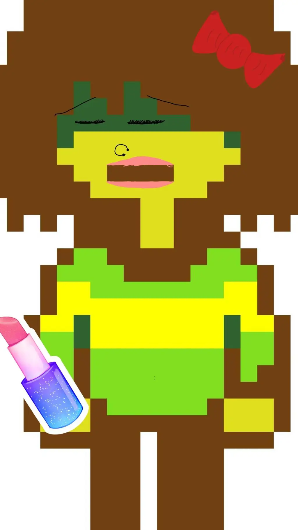 ai character: mix with undertale background