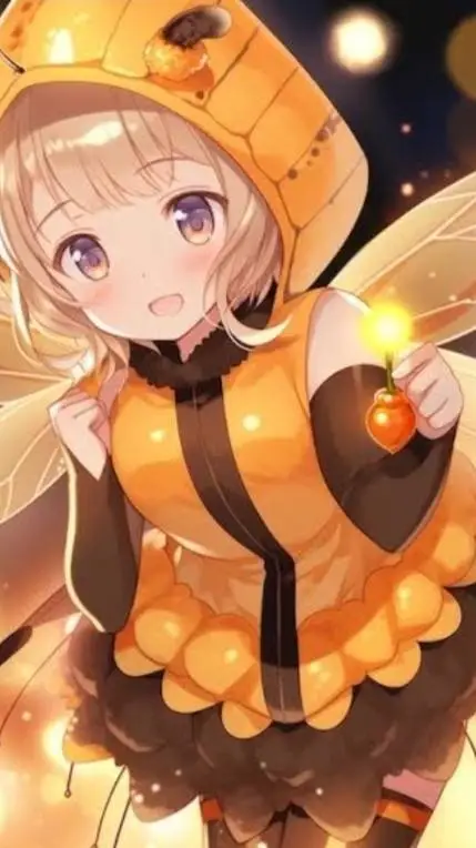 ai character: amber background