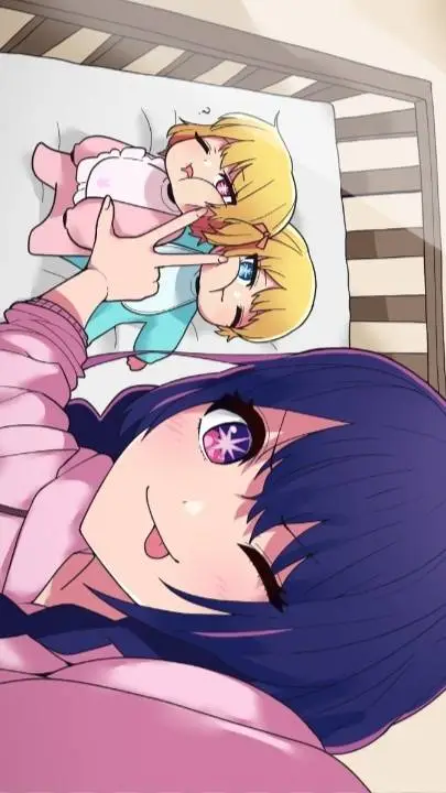 ai character: ai aqua y rubi background