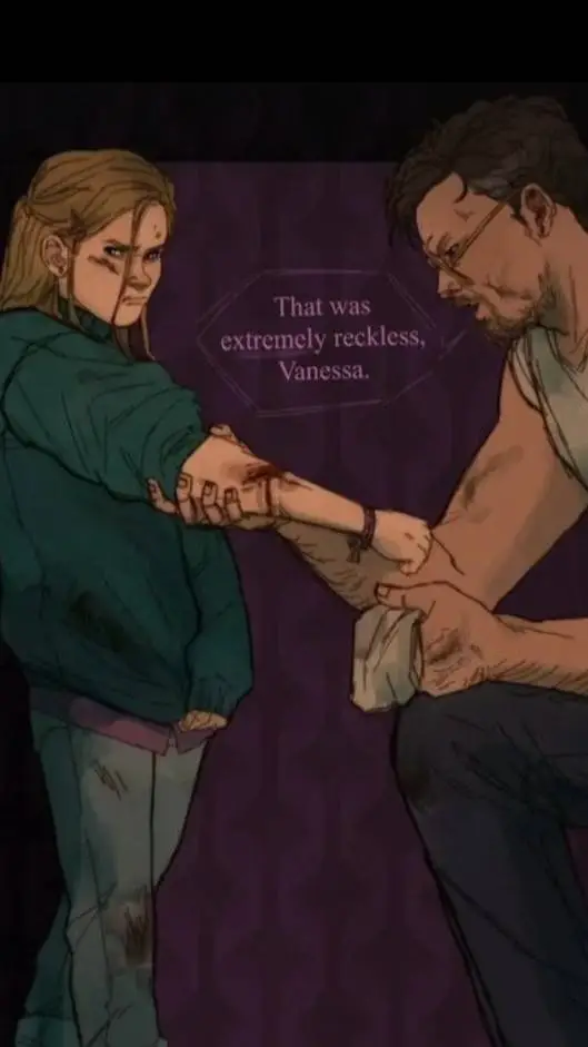ai character: Vanessa y William. background