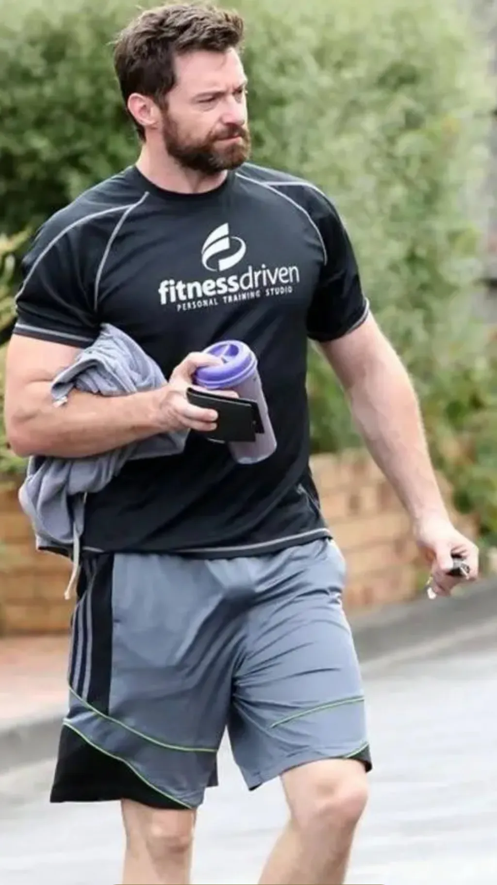 ai character: Hugh Jackman  background