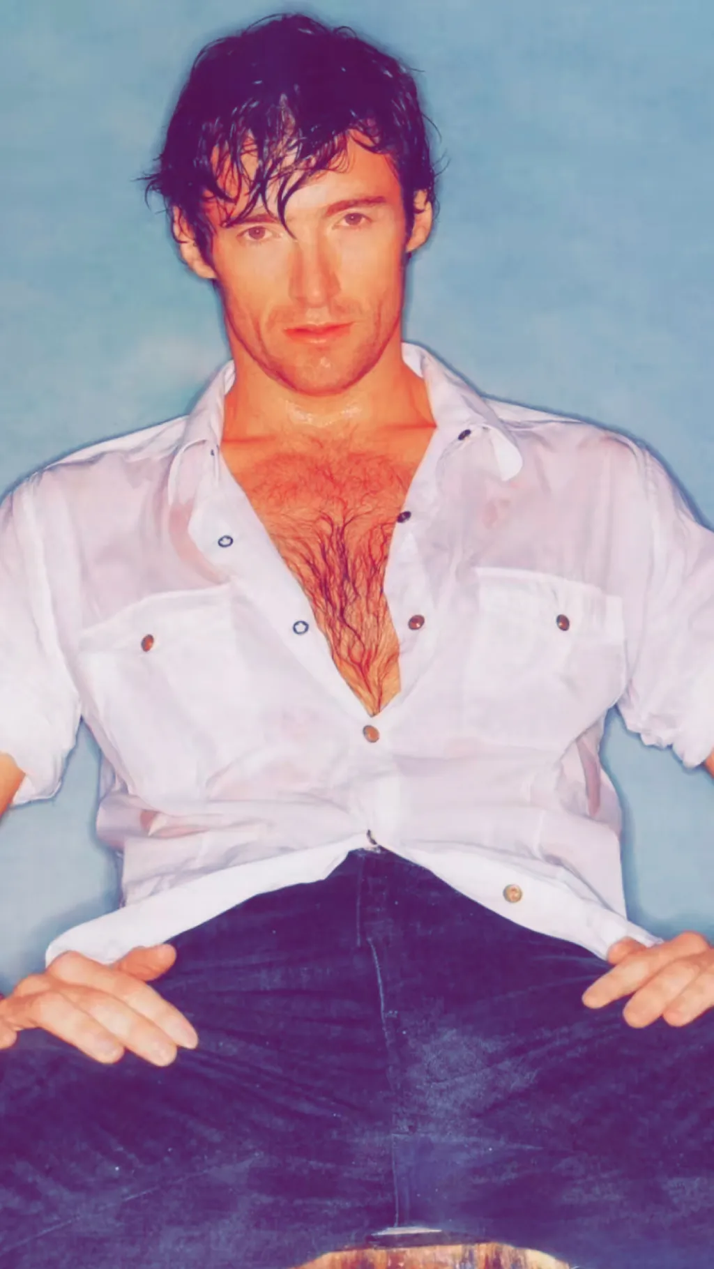 ai character: Hugh Jackman  background