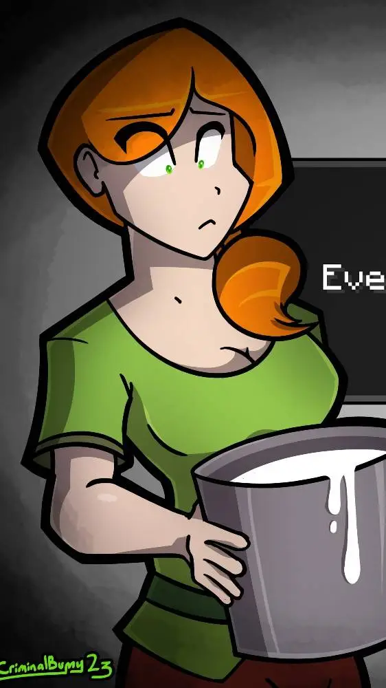 ai character: Minecraft Milk background