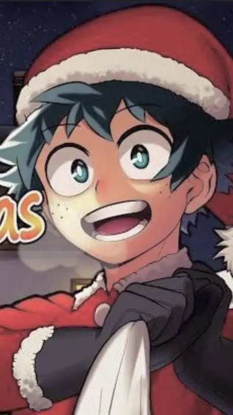ai character: DEKU CHRISTMAS!! background