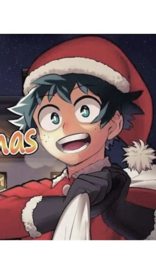 ai character: FESTIVE DEKU 🎄 background