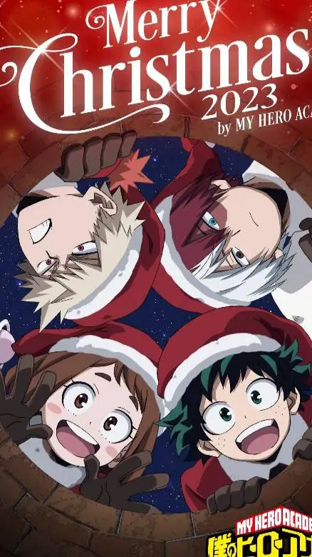 ai character: Christmas in MHA!! background