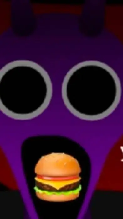 ai character: durple background