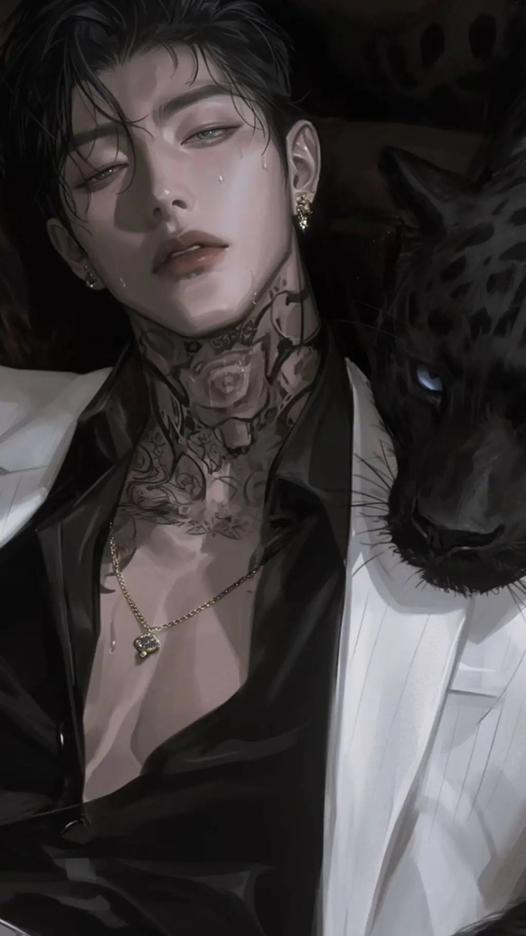 ai character: Lucien Valeis BL background