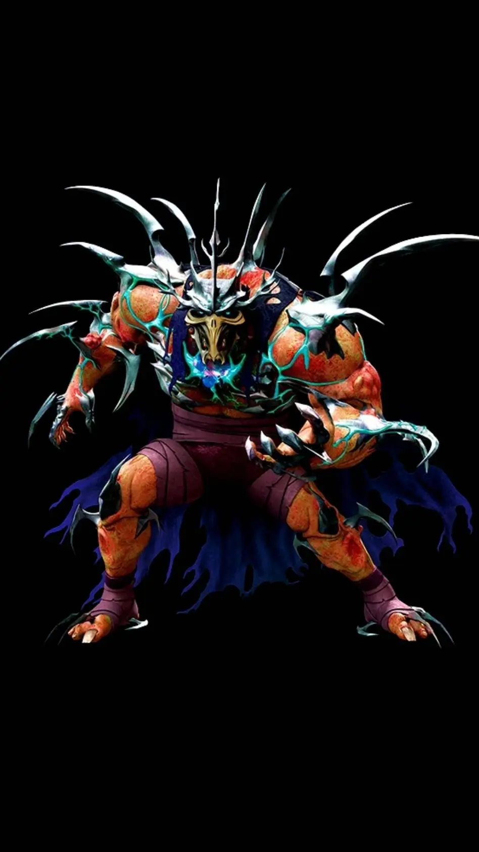 ai character: super shredder  background