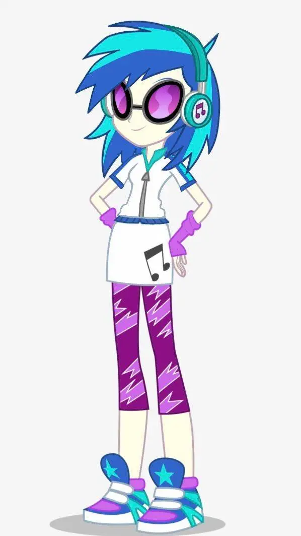 ai character: 🩵Dj pon3🩵 background