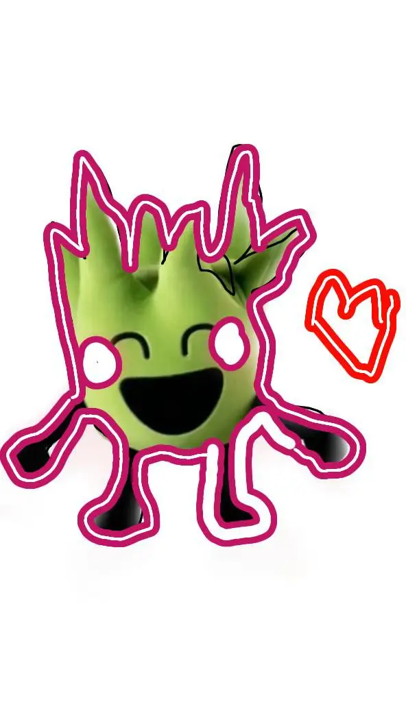 ai character: cute grassy  background