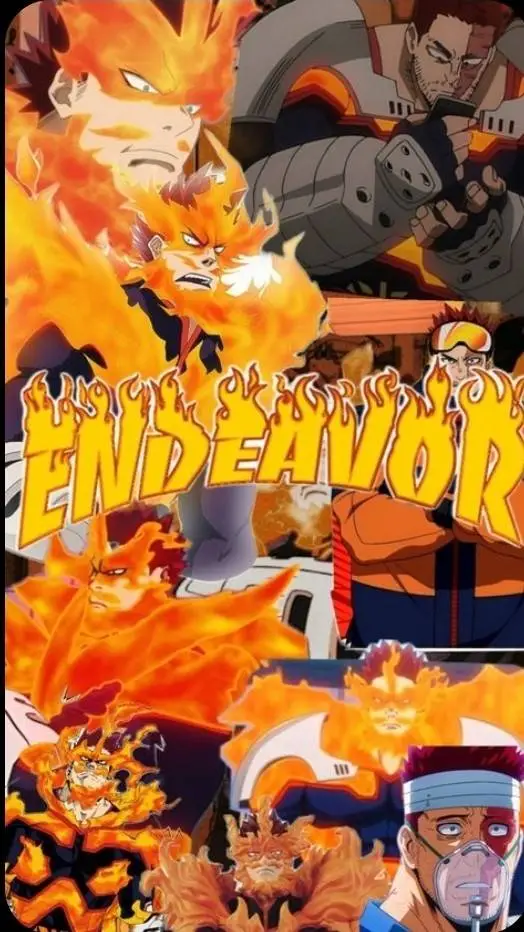 ai character: Endeavor Todoroki  background