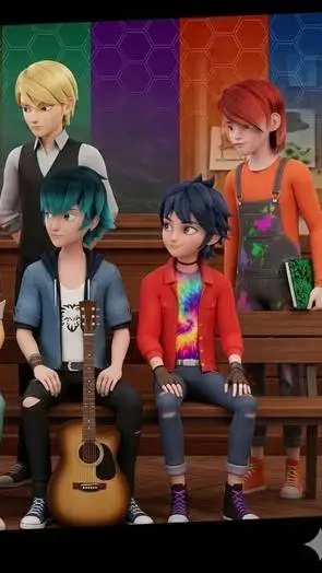 ai character: miraculous boys  background