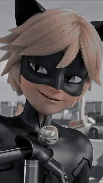 ai character: cat noir😼 background