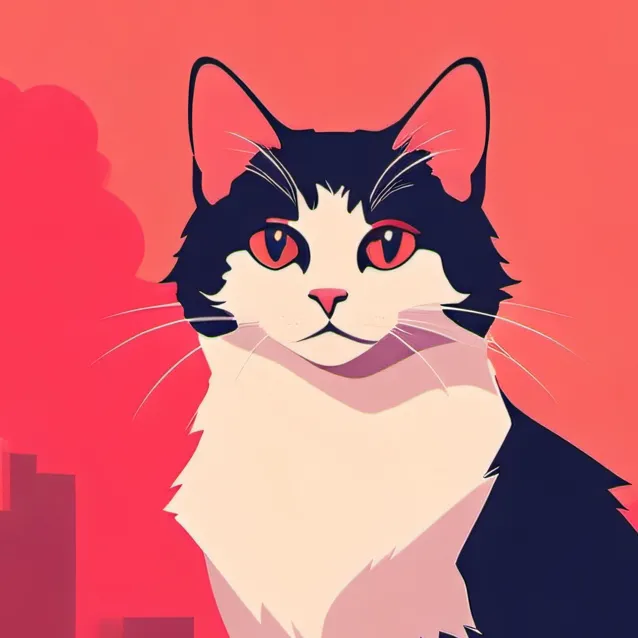 chat with ai character: кот