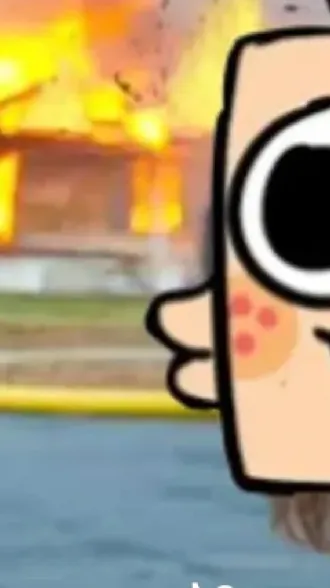 ai character: Emoji cat school background