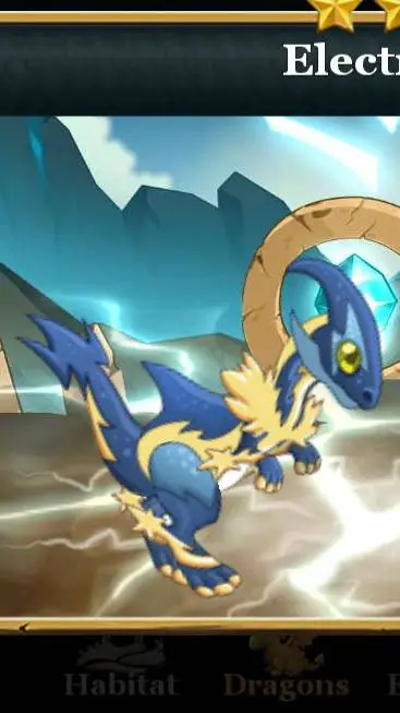 ai character: electric dragon background