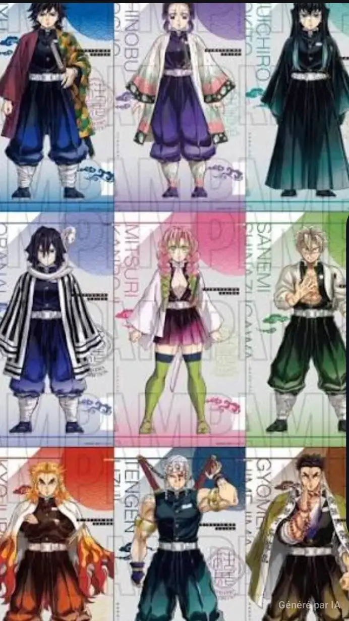 ai character: demon slayer  background