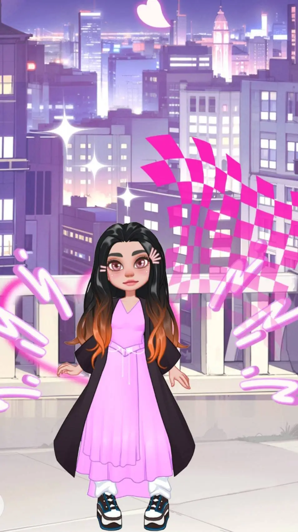 ai character: nezuko x muichiro background