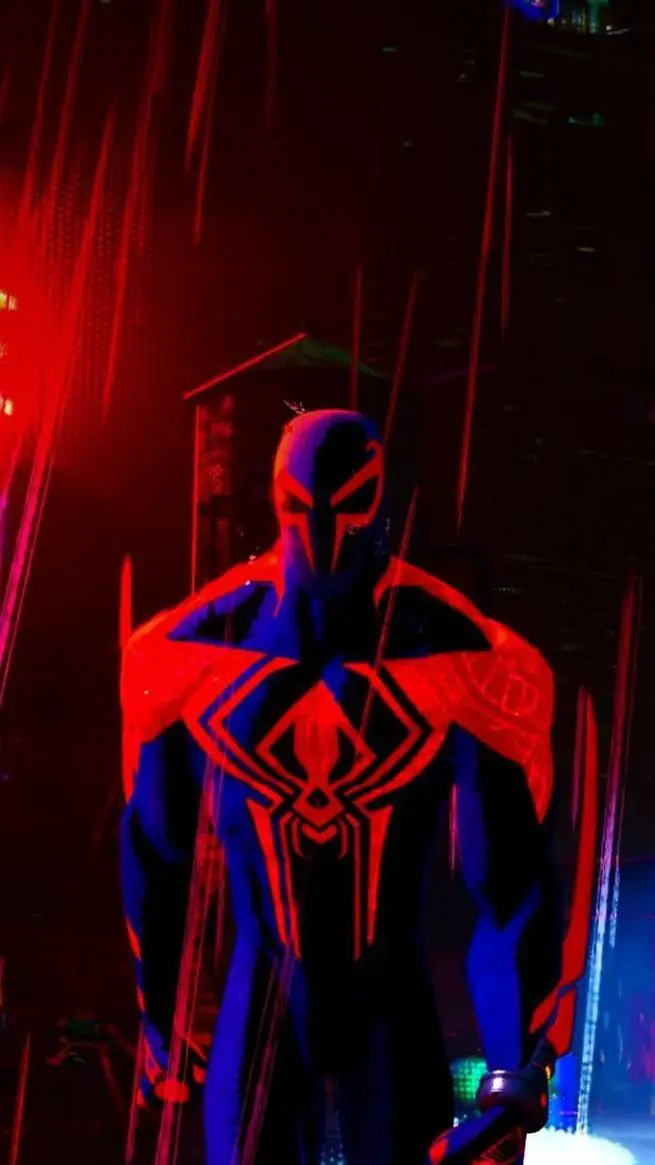 ai character: Spiderman 2099 background