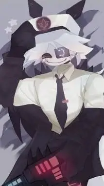 ai character: Mister Barrel 💙🩵🤍🖤 background